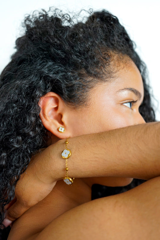 Pack Pulsera & Pendientes Flor